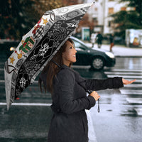 Polynesian Tribal Pattern Christmas Bow Umbrella LT9 - Polynesian Pride