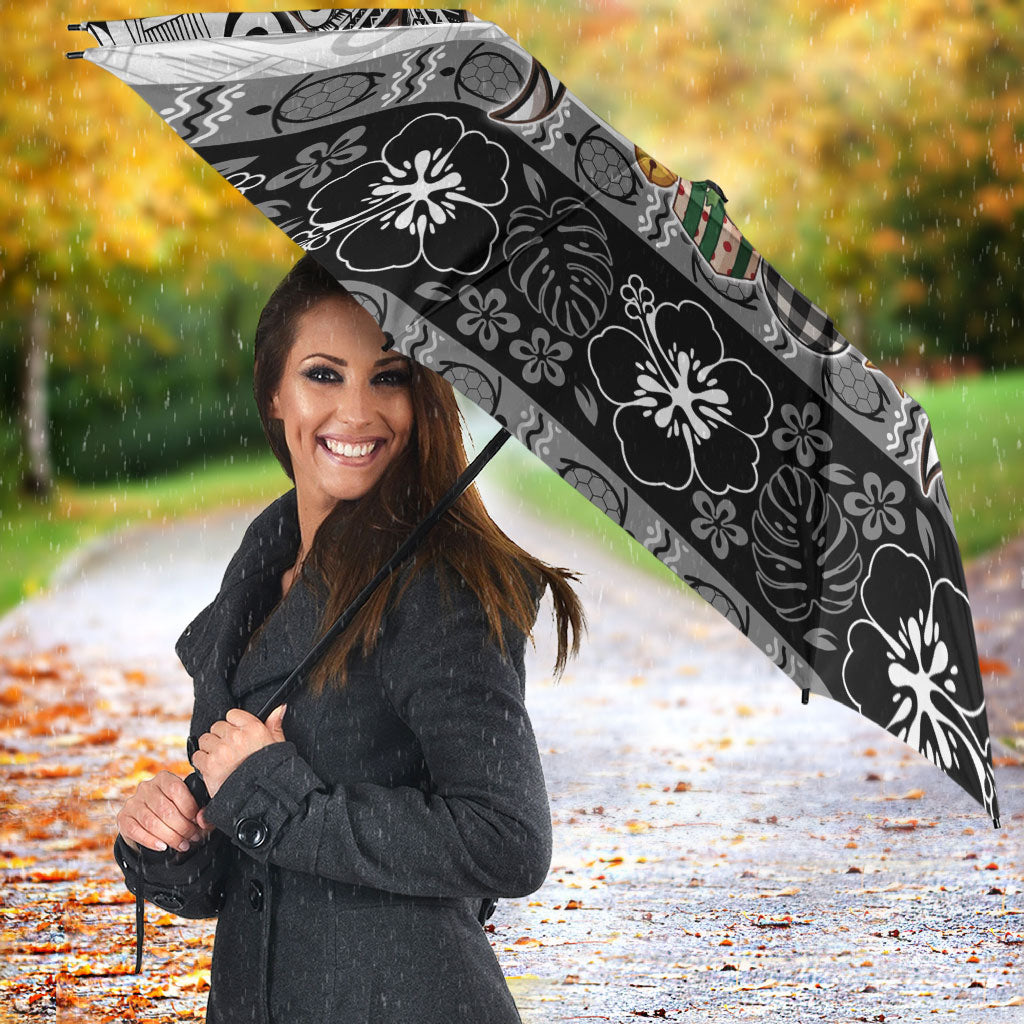 Polynesian Tribal Pattern Christmas Bow Umbrella LT9 - Polynesian Pride