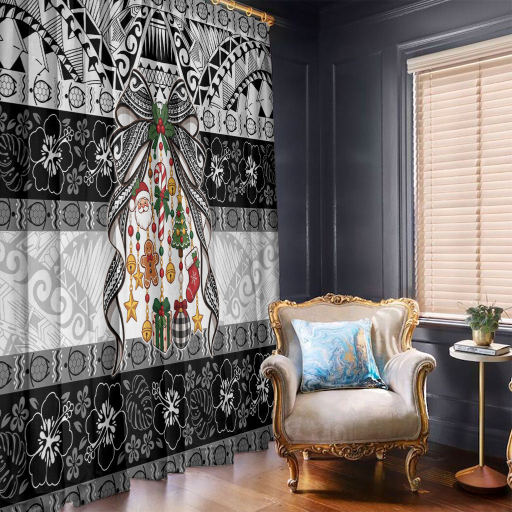 Polynesian Tribal Pattern Christmas Bow Window Curtain LT9 - Polynesian Pride