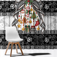 Polynesian Tribal Pattern Christmas Bow Window Curtain LT9 - Polynesian Pride
