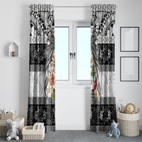 Polynesian Tribal Pattern Christmas Bow Window Curtain LT9 - Polynesian Pride