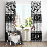 Polynesian Tribal Pattern Christmas Bow Window Curtain LT9 - Polynesian Pride