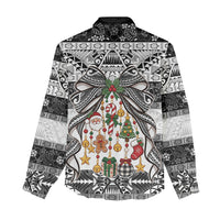 Polynesian Tribal Pattern Christmas Bow Women Casual Shirt LT9 - Polynesian Pride