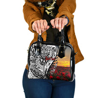 Personalised New Zealand Waitangi and ANZAC day Shoulder Handbag LT9 One Size White - Polynesian Pride