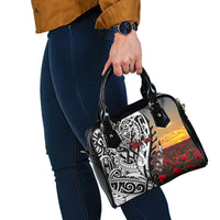 Personalised New Zealand Waitangi and ANZAC day Shoulder Handbag LT9 - Polynesian Pride