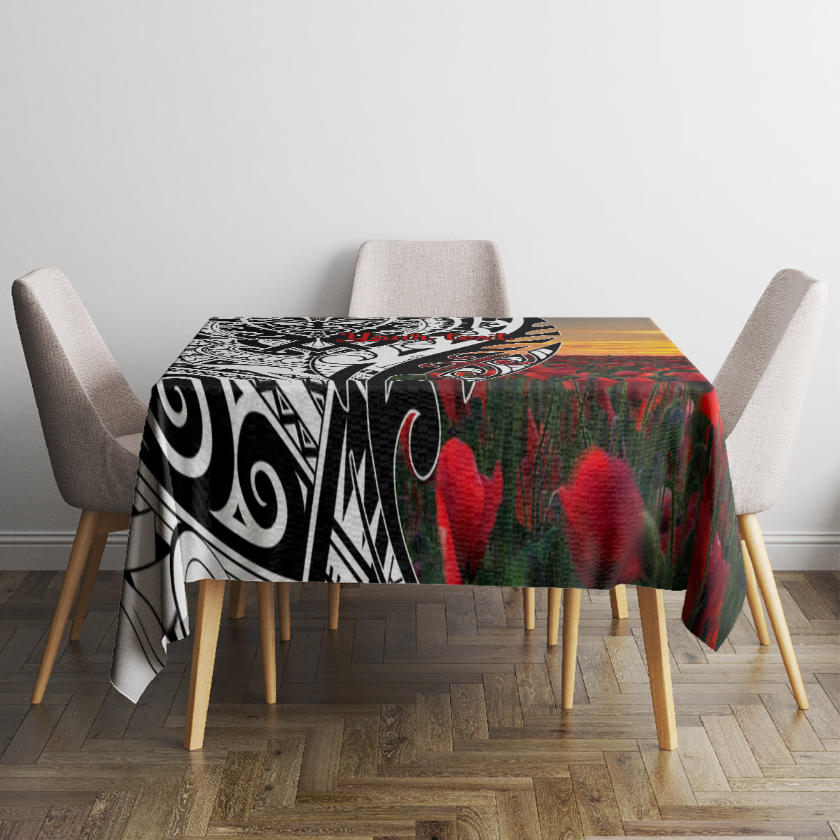 Personalised New Zealand Waitangi and ANZAC day Tablecloth LT9 - Polynesian Pride