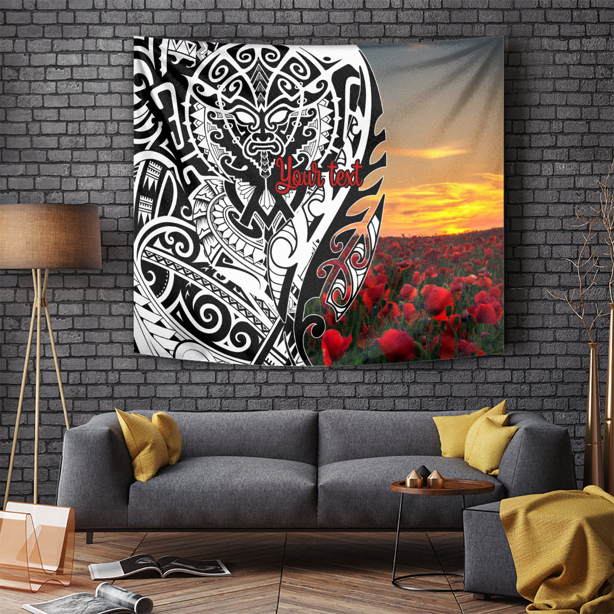 Personalised New Zealand Waitangi and ANZAC day Tapestry LT9 - Polynesian Pride
