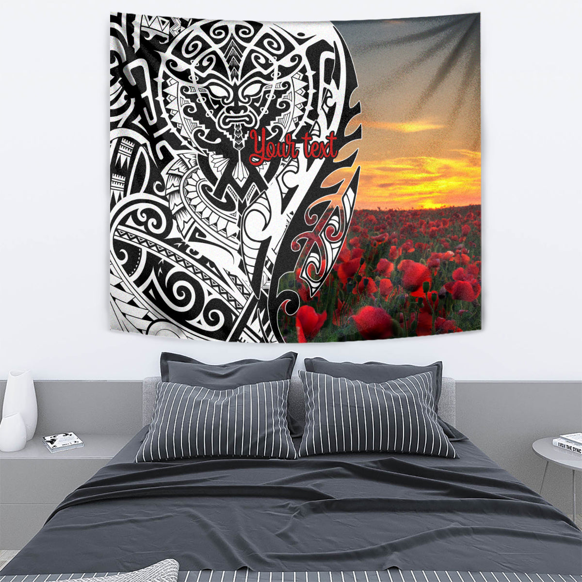 Personalised New Zealand Waitangi and ANZAC day Tapestry LT9 - Polynesian Pride