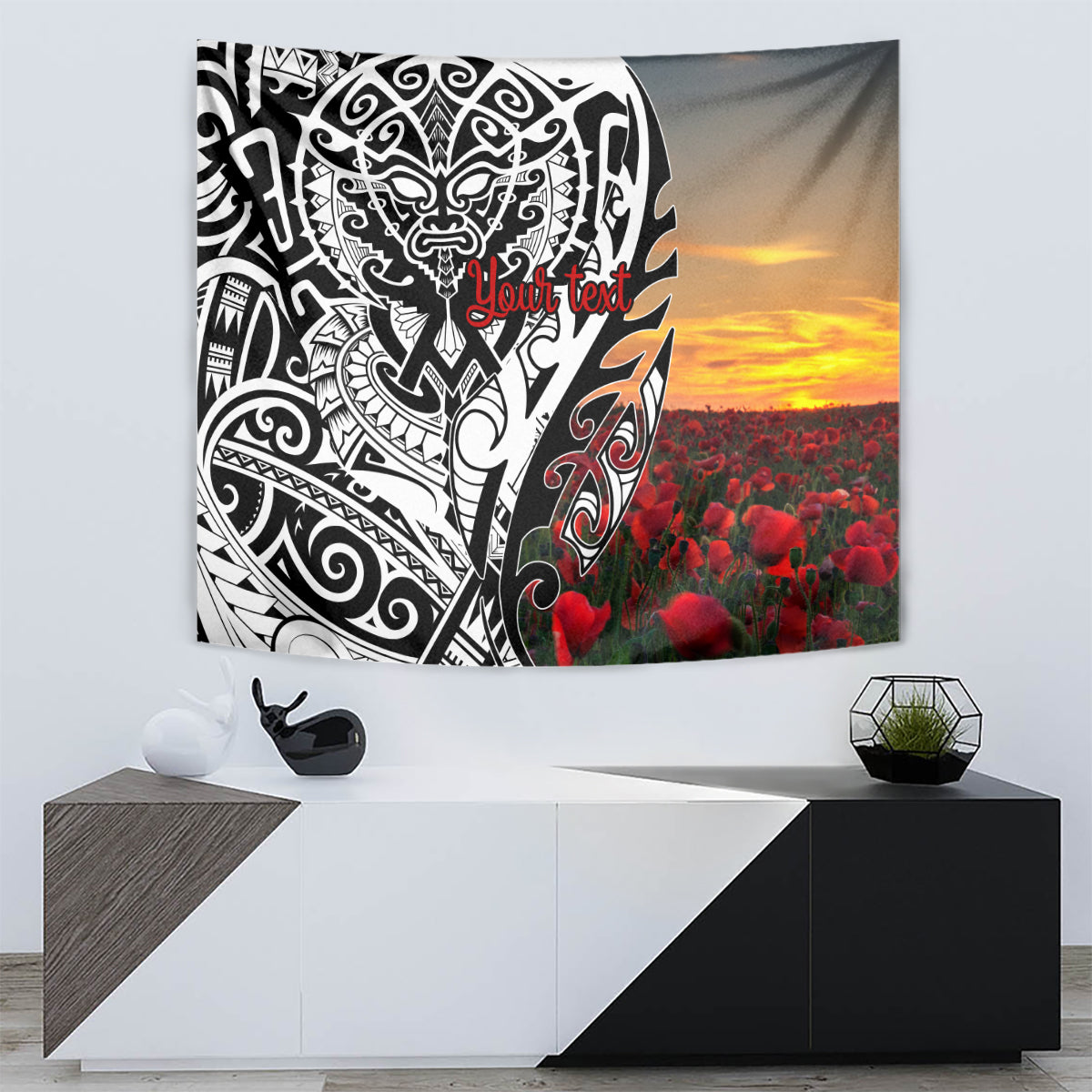 Personalised New Zealand Waitangi and ANZAC day Tapestry LT9 - Polynesian Pride