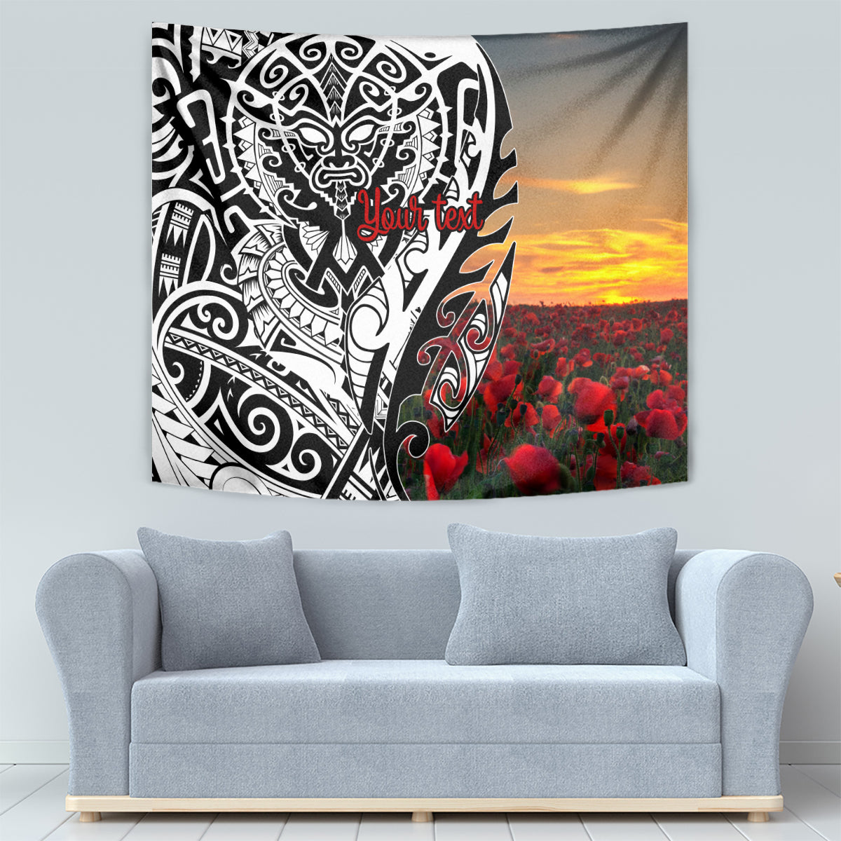 Personalised New Zealand Waitangi and ANZAC day Tapestry LT9 - Polynesian Pride
