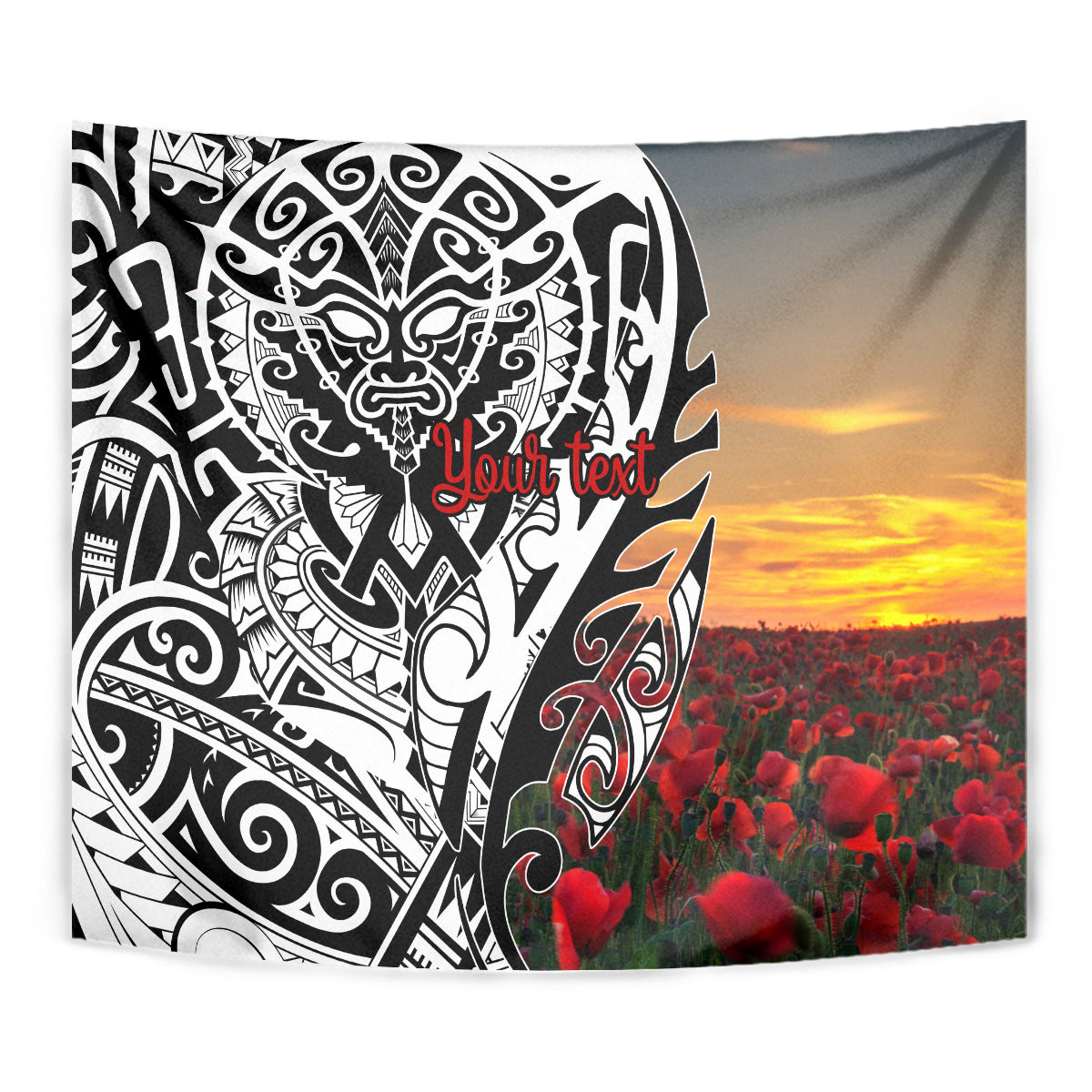 Personalised New Zealand Waitangi and ANZAC day Tapestry LT9 - Polynesian Pride
