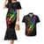 Personalised New Zealand Wellington Pride Couples Matching Mermaid Dress and Hawaiian Shirt Maori Fern with Pride Flag 2024 LT9 Black - Polynesian Pride