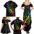 Personalised New Zealand Wellington Pride Family Matching Summer Maxi Dress and Hawaiian Shirt Maori Fern with Pride Flag 2024 LT9 - Polynesian Pride