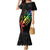 Personalised New Zealand Wellington Pride Mermaid Dress Maori Fern with Pride Flag 2024 LT9 Women Black - Polynesian Pride