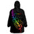 Personalised New Zealand Wellington Pride Wearable Blanket Hoodie Maori Fern with Pride Flag 2024 LT9 - Polynesian Pride