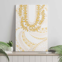 Aloha Lei Onaona Canvas Wall Art Beige Hawaiian Tribal Pattern LT9 - Polynesian Pride