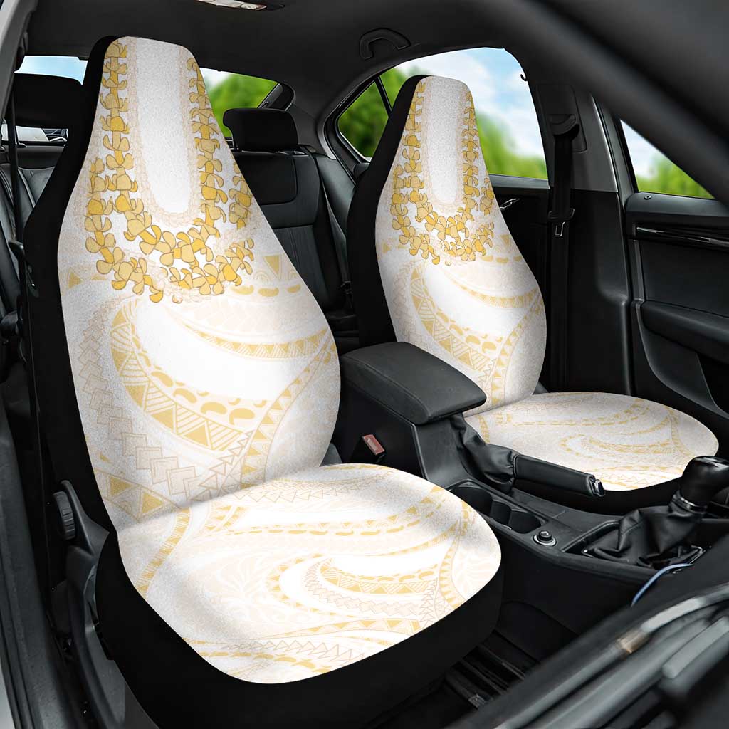 Aloha Lei Onaona Car Seat Cover Beige Hawaiian Tribal Pattern LT9 One Size Beige - Polynesian Pride