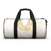 Aloha Lei Onaona Duffle Bag Beige Hawaiian Tribal Pattern LT9 One size Beige - Polynesian Pride