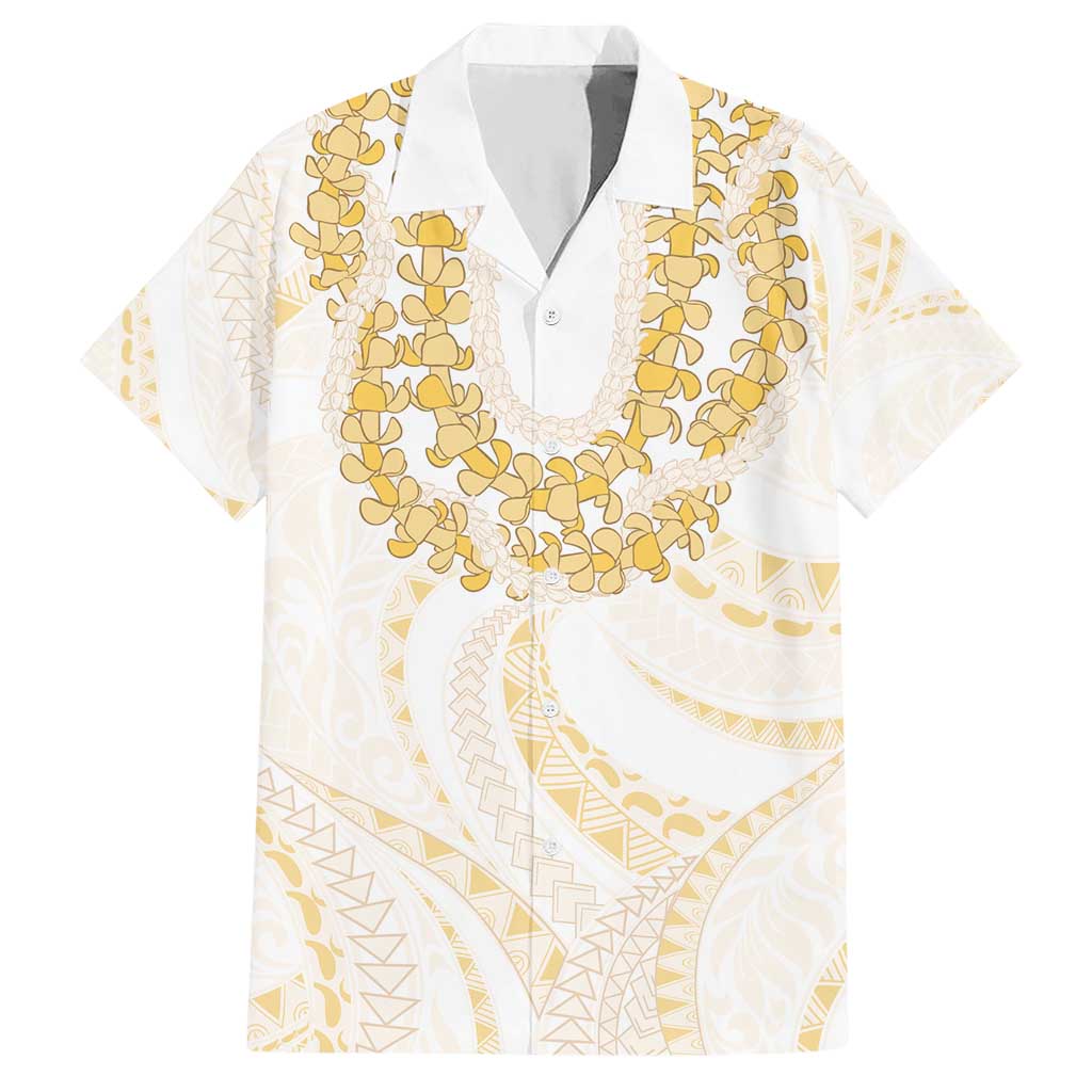 Aloha Lei Onaona Hawaiian Shirt Beige Hawaiian Tribal Pattern LT9 Beige - Polynesian Pride