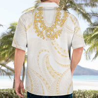 Aloha Lei Onaona Hawaiian Shirt Beige Hawaiian Tribal Pattern LT9 - Polynesian Pride