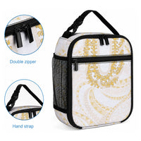 Aloha Lei Onaona Lunch Bag Beige Hawaiian Tribal Pattern LT9 - Polynesian Pride