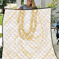 Aloha Lei Onaona Quilt Beige Hawaiian Tribal Pattern LT9 Beige - Polynesian Pride