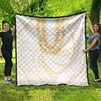 Aloha Lei Onaona Quilt Beige Hawaiian Tribal Pattern LT9 - Polynesian Pride