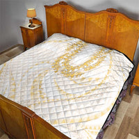 Aloha Lei Onaona Quilt Beige Hawaiian Tribal Pattern LT9 - Polynesian Pride