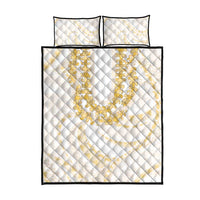 Aloha Lei Onaona Quilt Bed Set Beige Hawaiian Tribal Pattern LT9 - Polynesian Pride