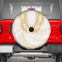 Aloha Lei Onaona Spare Tire Cover Beige Hawaiian Tribal Pattern LT9 - Polynesian Pride