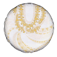 Aloha Lei Onaona Spare Tire Cover Beige Hawaiian Tribal Pattern LT9 - Polynesian Pride