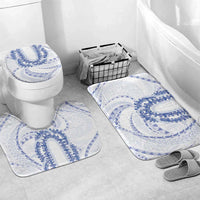 Aloha Lei Onaona Bathroom Set Navy Blue Hawaiian Tribal Pattern LT9 Mat Set Only (3 pcs) One Size Blue - Polynesian Pride