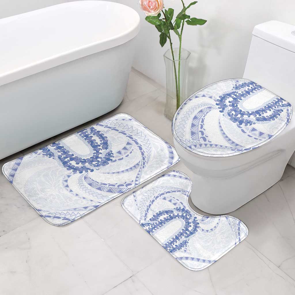 Aloha Lei Onaona Bathroom Set Navy Blue Hawaiian Tribal Pattern LT9 - Polynesian Pride