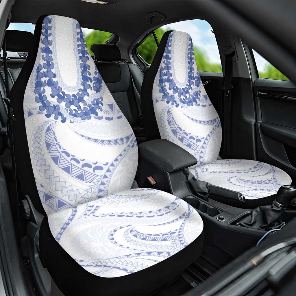 Aloha Lei Onaona Car Seat Cover Navy Blue Hawaiian Tribal Pattern LT9 One Size Blue - Polynesian Pride