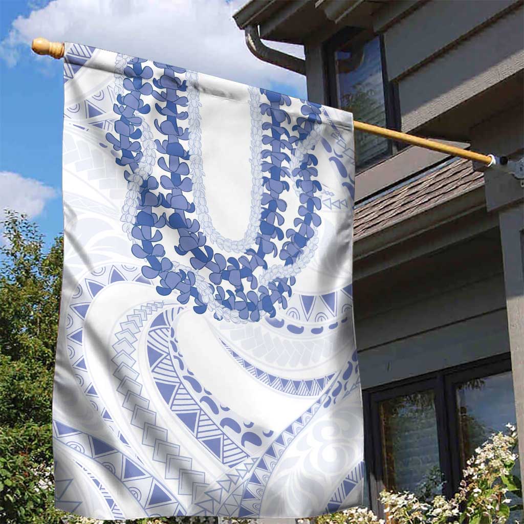 Aloha Lei Onaona Garden Flag Navy Blue Hawaiian Tribal Pattern LT9 - Polynesian Pride