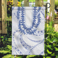 Aloha Lei Onaona Garden Flag Navy Blue Hawaiian Tribal Pattern LT9 Garden Flag Blue - Polynesian Pride