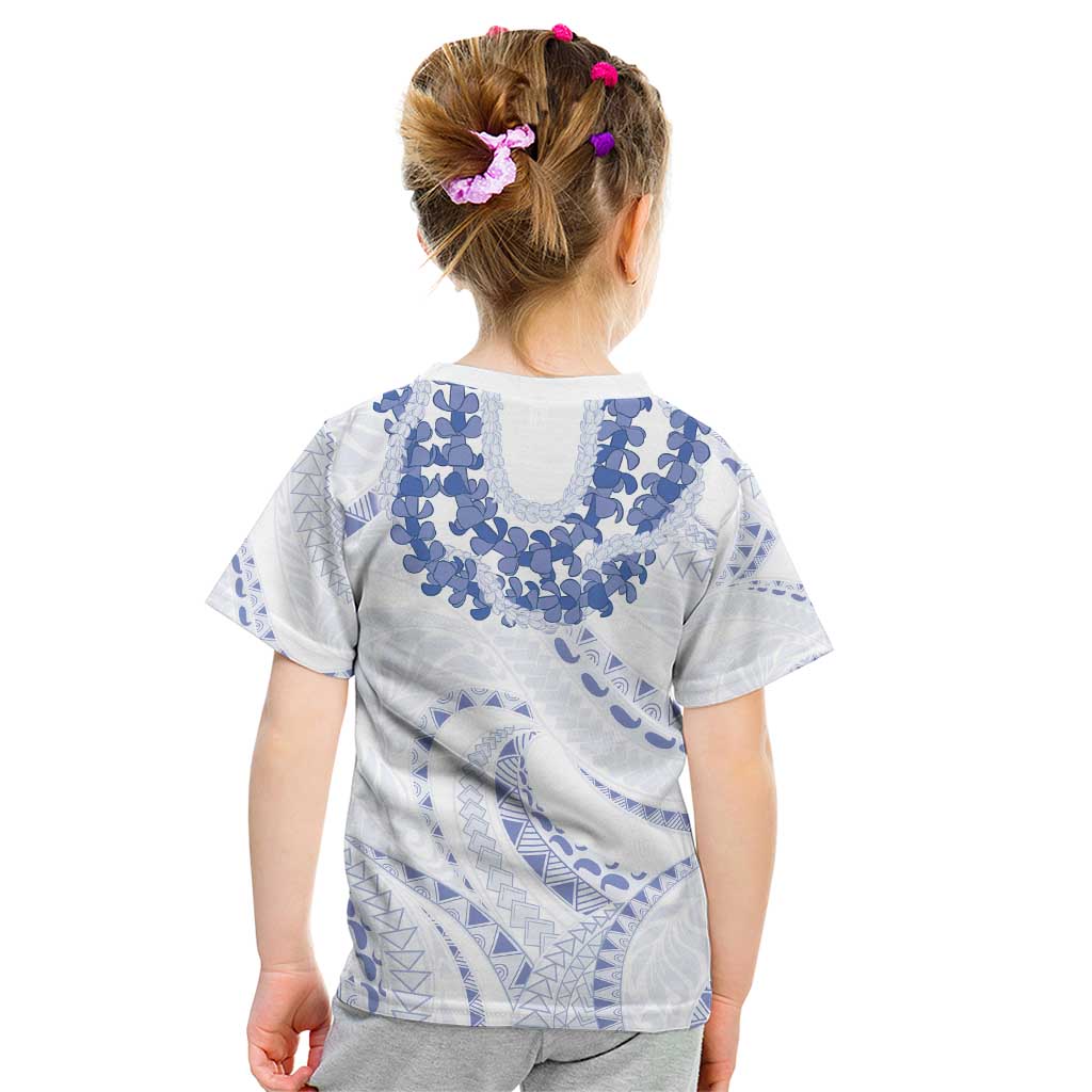 Aloha Lei Onaona Kid T Shirt Navy Blue Hawaiian Tribal Pattern LT9 - Polynesian Pride