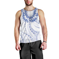 Aloha Lei Onaona Men Tank Top Navy Blue Hawaiian Tribal Pattern LT9 - Polynesian Pride