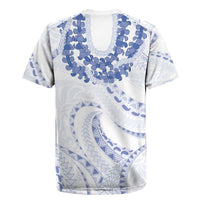 Aloha Lei Onaona Rugby Jersey Navy Blue Hawaiian Tribal Pattern LT9 - Polynesian Pride