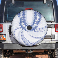 Aloha Lei Onaona Spare Tire Cover Navy Blue Hawaiian Tribal Pattern LT9 Blue - Polynesian Pride