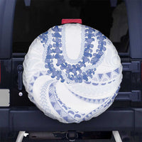 Aloha Lei Onaona Spare Tire Cover Navy Blue Hawaiian Tribal Pattern LT9 No hole Blue - Polynesian Pride