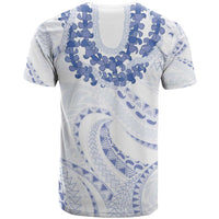 Aloha Lei Onaona T Shirt Navy Blue Hawaiian Tribal Pattern LT9 - Polynesian Pride