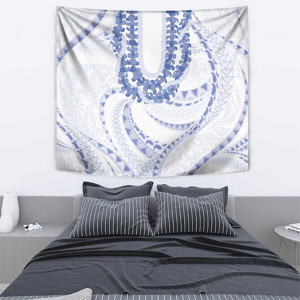 Aloha Lei Onaona Tapestry Navy Blue Hawaiian Tribal Pattern LT9 - Polynesian Pride