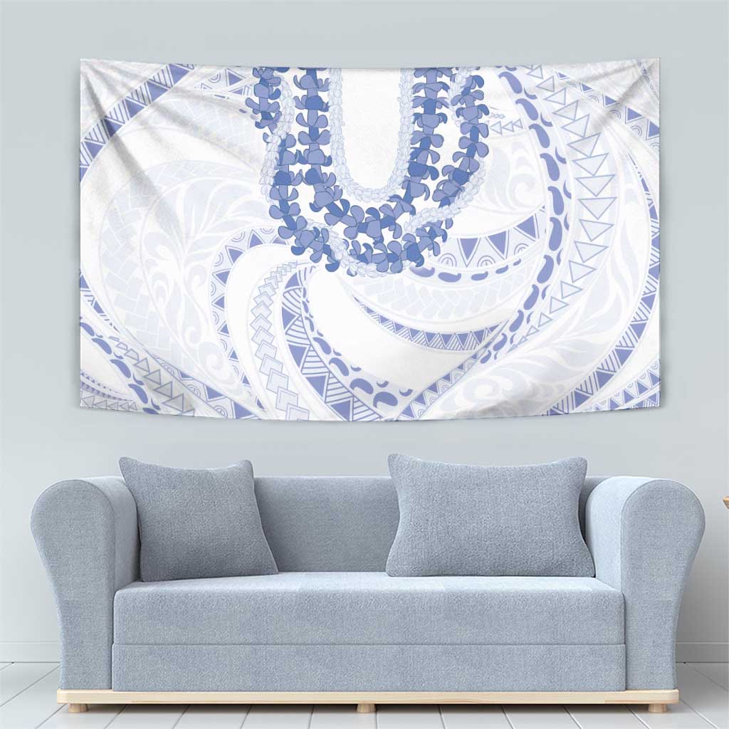 Aloha Lei Onaona Tapestry Navy Blue Hawaiian Tribal Pattern LT9 - Polynesian Pride