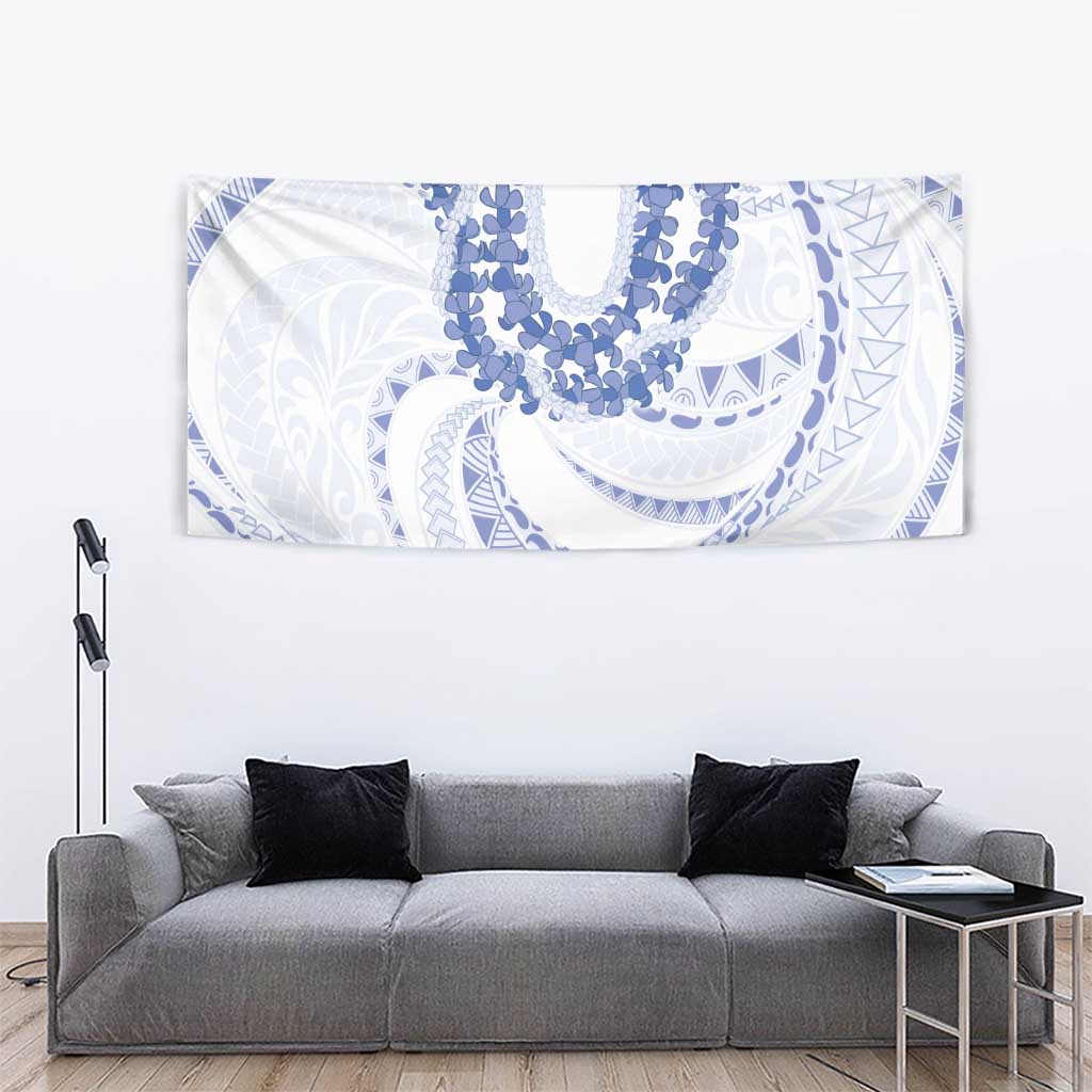 Aloha Lei Onaona Tapestry Navy Blue Hawaiian Tribal Pattern LT9 - Polynesian Pride