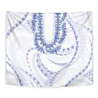 Aloha Lei Onaona Tapestry Navy Blue Hawaiian Tribal Pattern LT9 - Polynesian Pride