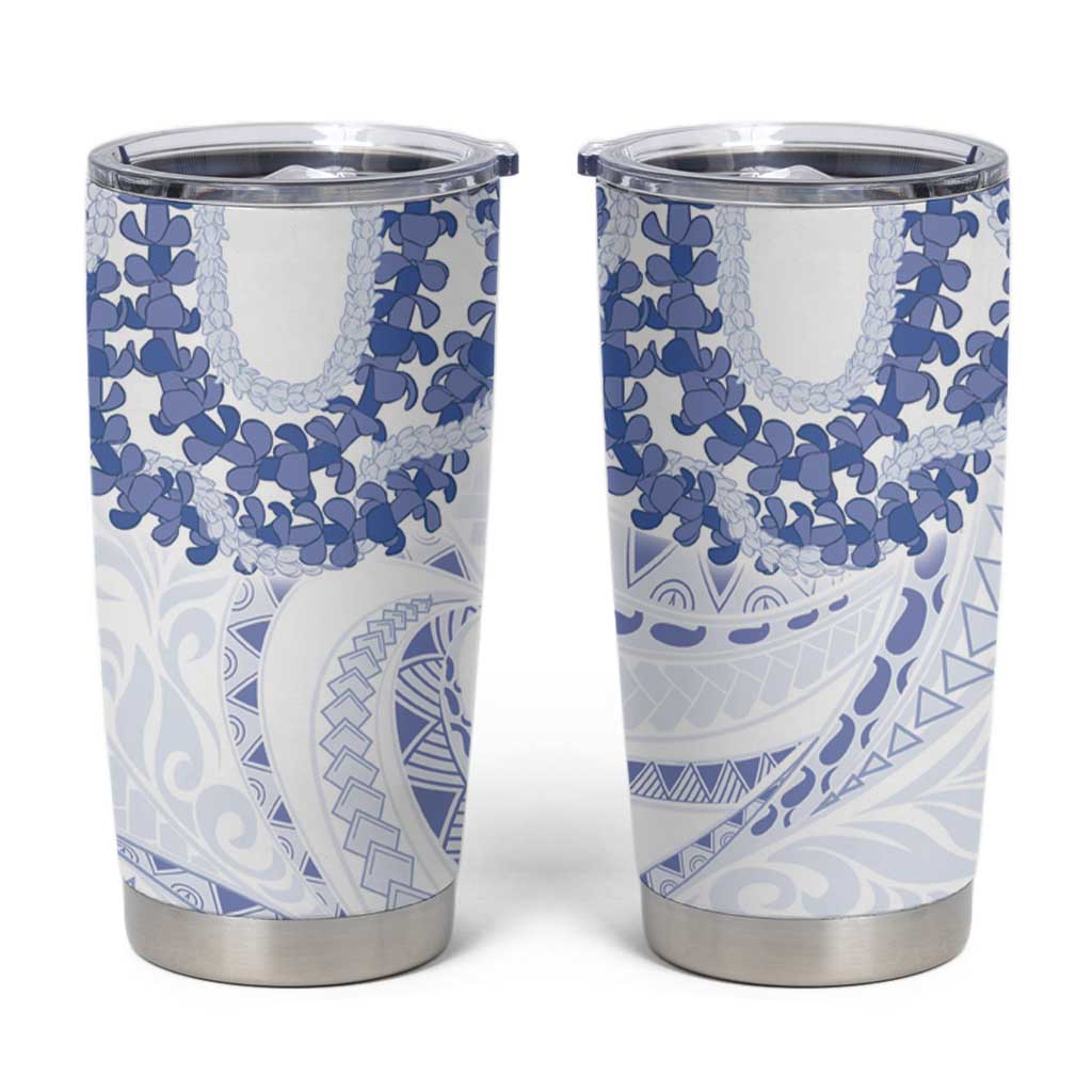 Aloha Lei Onaona Tumbler Cup Navy Blue Hawaiian Tribal Pattern LT9 Blue - Polynesian Pride