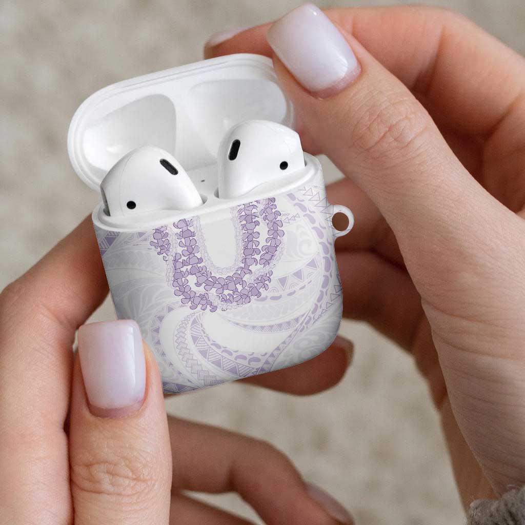 Aloha Lei Onaona AirPods Case Purple Hawaiian Tribal Pattern LT9 - Polynesian Pride