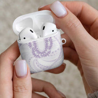 Aloha Lei Onaona AirPods Case Purple Hawaiian Tribal Pattern LT9 - Polynesian Pride