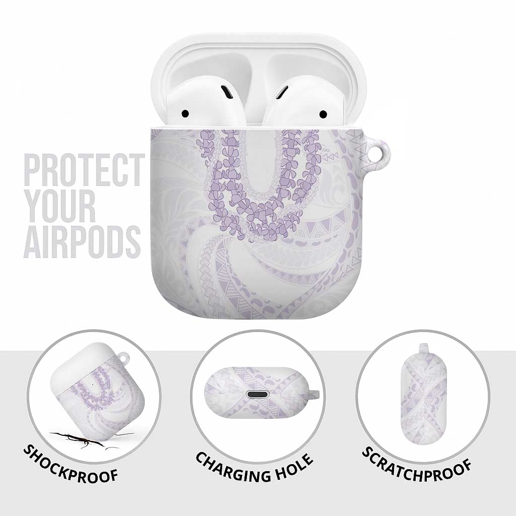 Aloha Lei Onaona AirPods Case Purple Hawaiian Tribal Pattern LT9 - Polynesian Pride